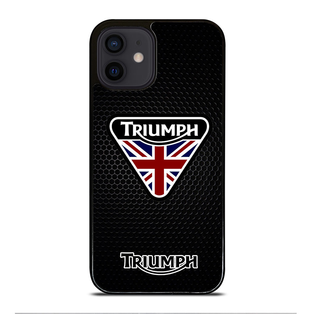TRIUMPH MOTORCYCLE METAL LOGO iPhone 12 Mini Case Cover