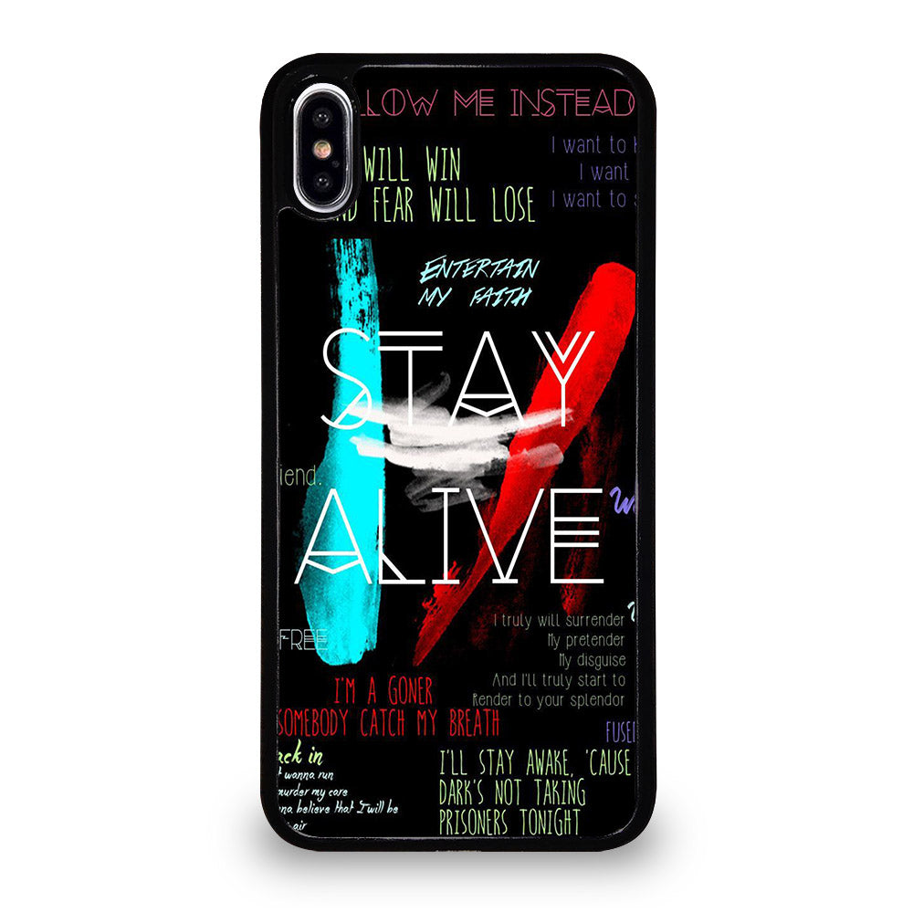 TWENTY ONE PILOTS STAY ALIVE LYRICS iPhone XS Max Case Cover