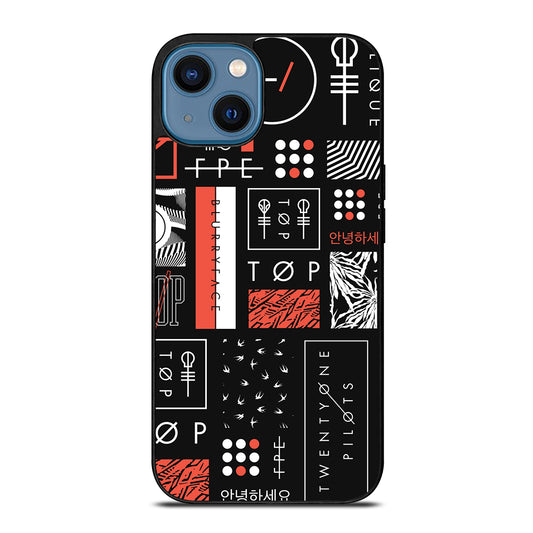 TWENTY ONE PILOTS BLURRYFACE 2 iPhone 14 Case Cover