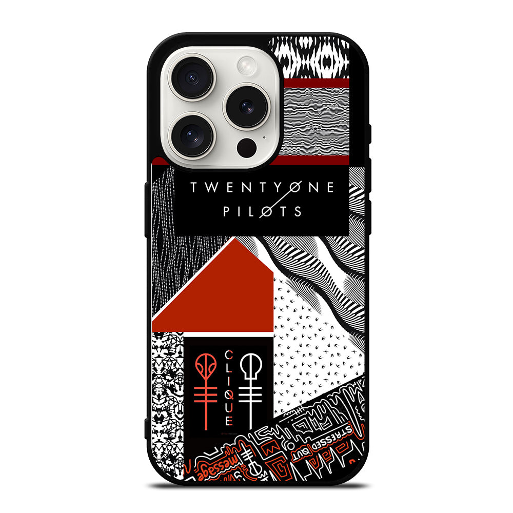 TWENTY ONE PILOTS BLURRYFACE iPhone 15 Pro Case Cover
