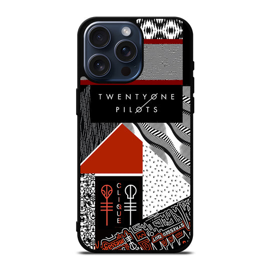 TWENTY ONE PILOTS BLURRYFACE iPhone 15 Pro Max Case Cover