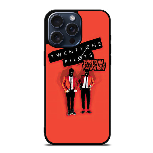 TWENTY ONE PILOTS EMOTIONAL ROADSHOW iPhone 15 Pro Max Case Cover