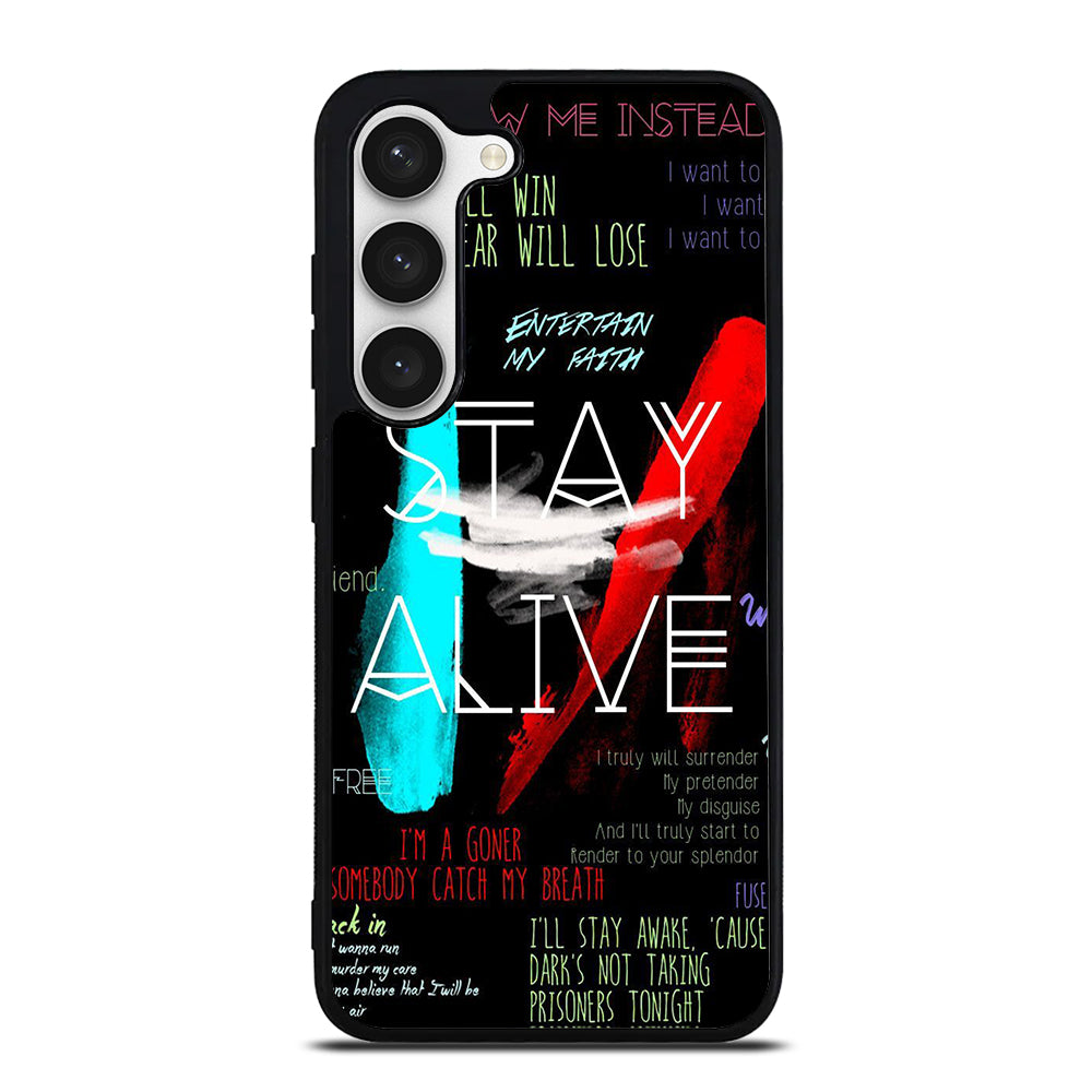 TWENTY ONE PILOTS STAY ALIVE LYRICS Samsung Galaxy S23 Case Cover