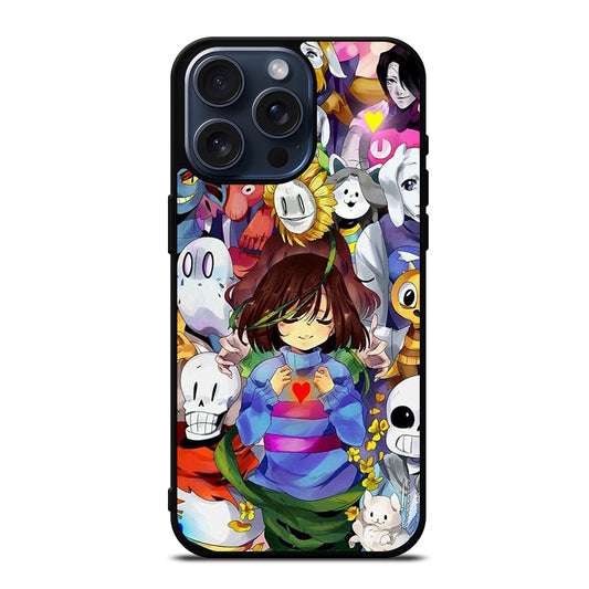 UNDERTALE ALL CHARACTER CARTOON 3 iPhone 15 Pro Max Case Cover