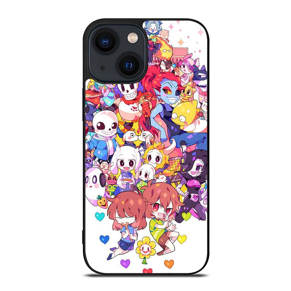 UNDERTALE ALL CHARACTER CARTOON iPhone 14 Plus Case Cover