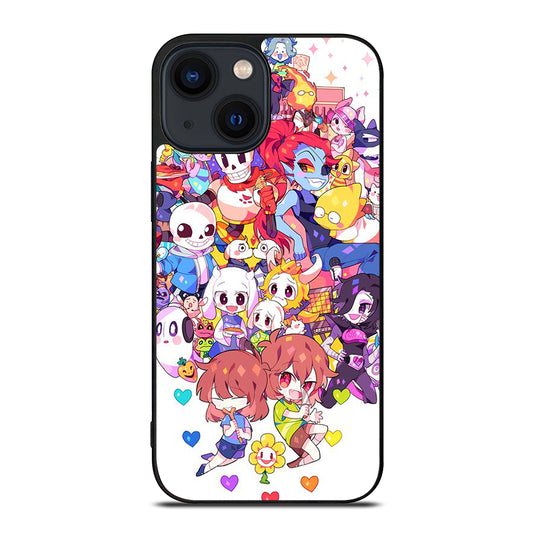 UNDERTALE ALL CHARACTER CARTOON iPhone 14 Plus Case Cover