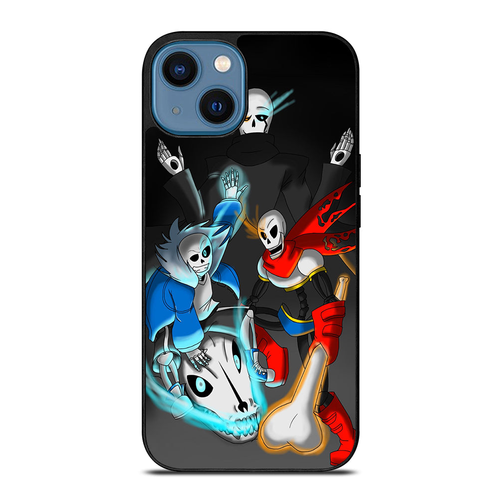 UNDERTALE PAPYRUS AND SANS ART iPhone 14 Case Cover
