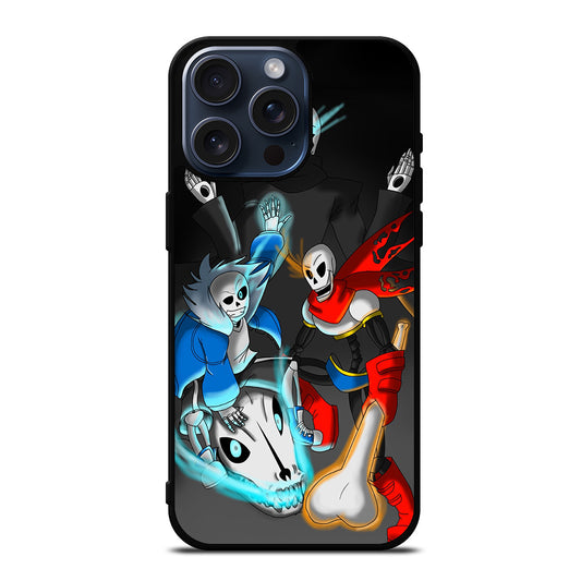 UNDERTALE PAPYRUS AND SANS ART iPhone 15 Pro Max Case Cover