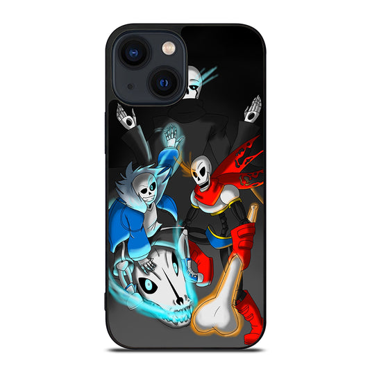 UNDERTALE PAPYRUS AND SANS ART iPhone 14 Plus Case Cover