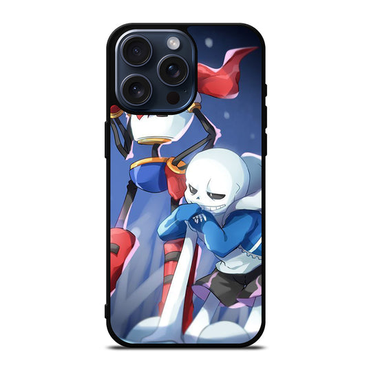 UNDERTALE PAPYRUS AND SANS CARTOON iPhone 15 Pro Max Case Cover