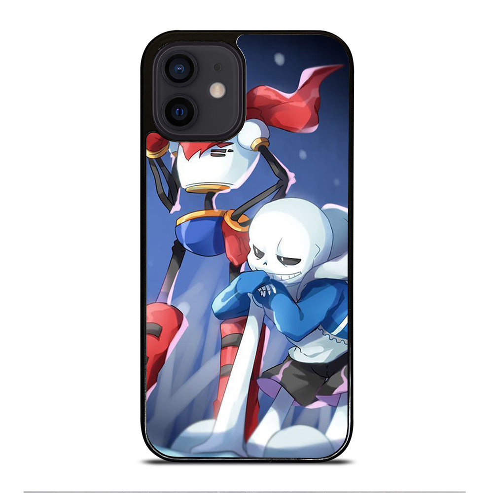 UNDERTALE PAPYRUS AND SANS CARTOON iPhone 12 Mini Case Cover