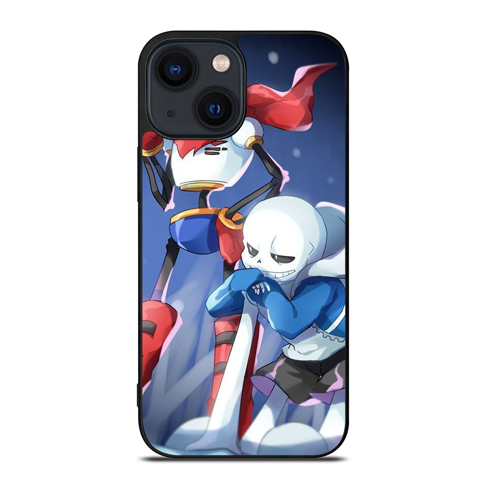 UNDERTALE PAPYRUS AND SANS CARTOON iPhone 14 Plus Case Cover