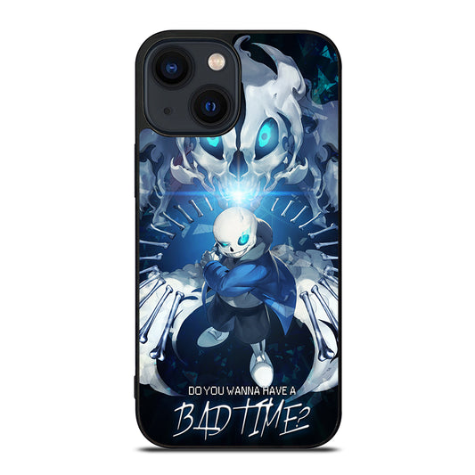 UNDERTALE SANS BAD TIME CARTOON iPhone 14 Plus Case Cover