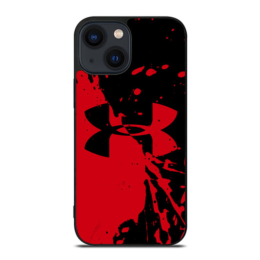 UNDER ARMOUR BLACK RED LOGO iPhone 14 Plus Case Cover