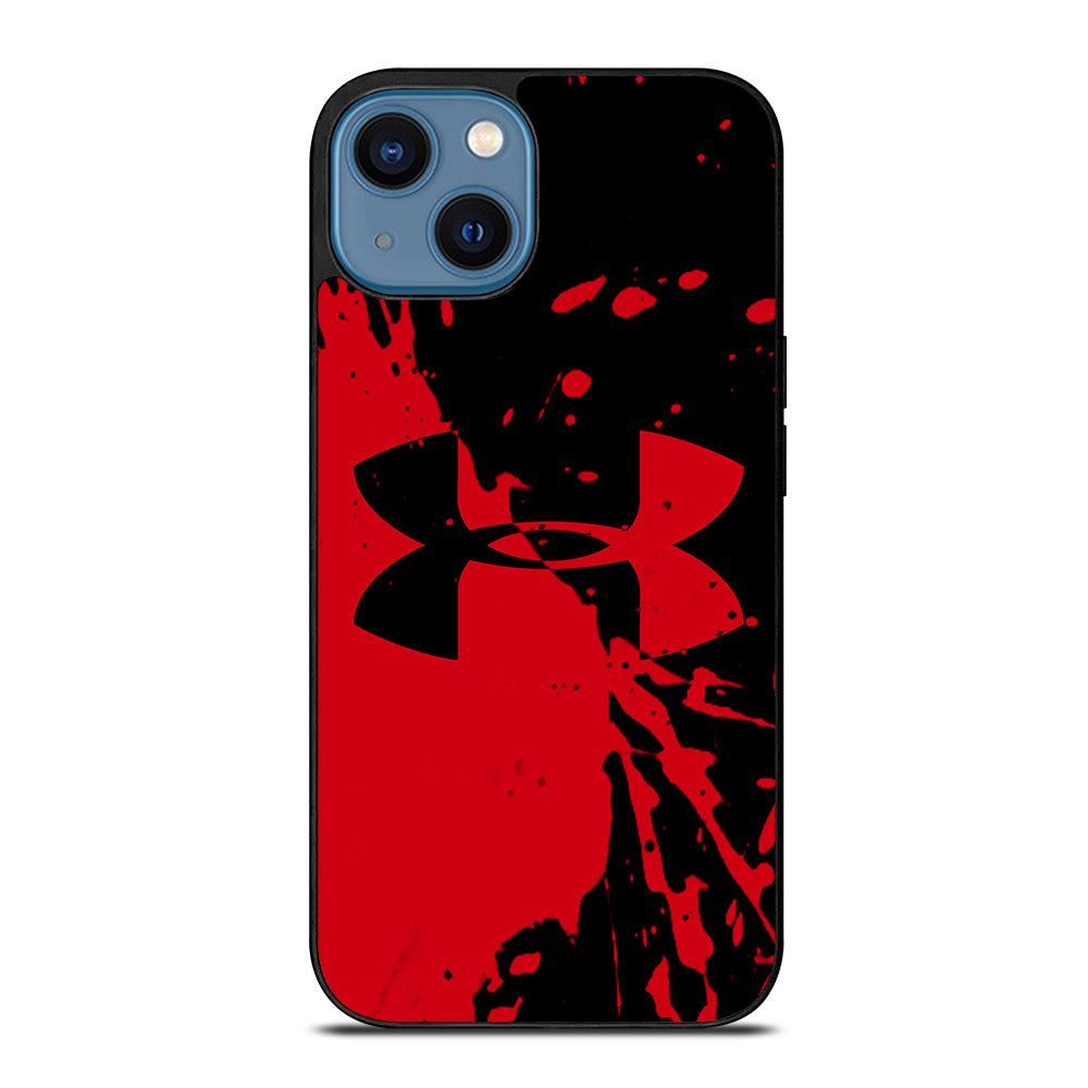 UNDER ARMOUR BLACK RED LOGO iPhone 14 Case Cover