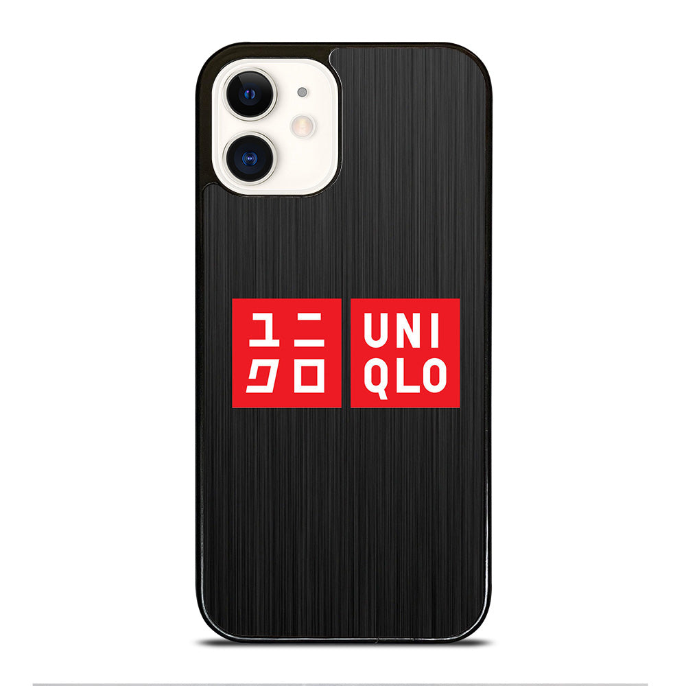 UNIQLO LOGO METAL iPhone 12 Case Cover