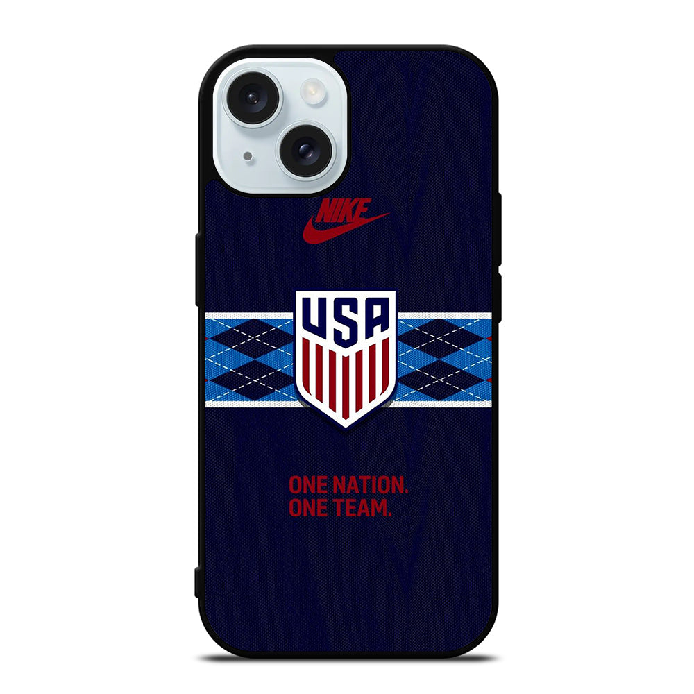 USA SOCCER TEAM ONE NATION ONE TEAM iPhone 15 Case Cover