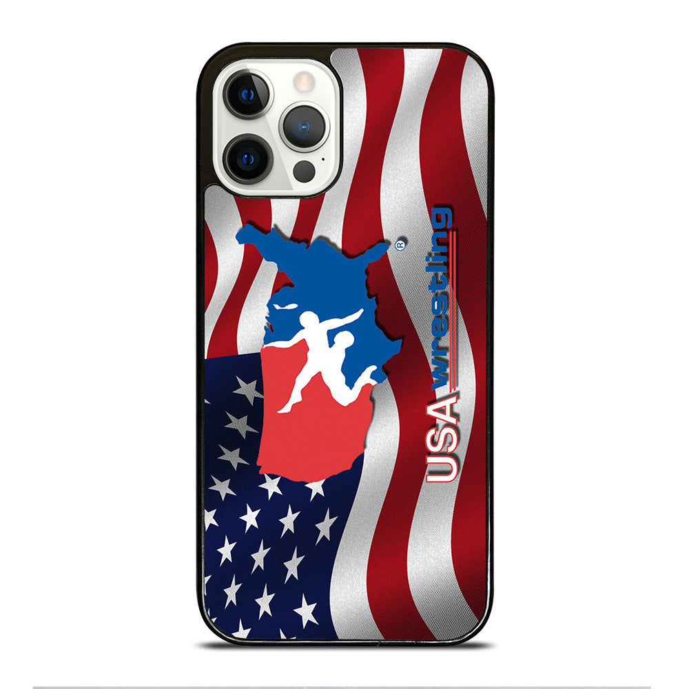 USA WRESTLING FLAG LOGO iPhone 12 Pro Case Cover