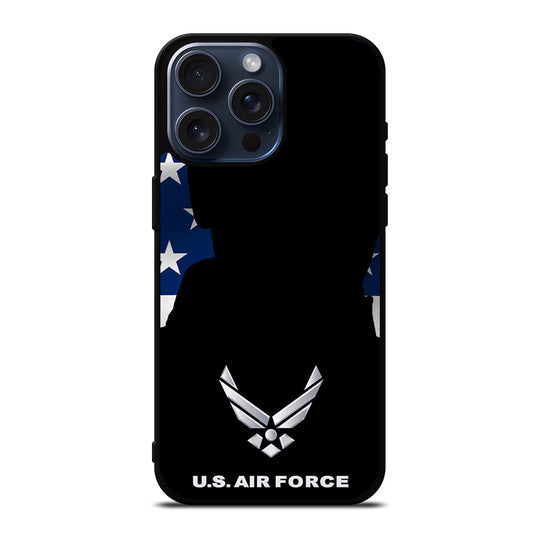 US AIR FORCE AMERICAN FLAG iPhone 15 Pro Max Case Cover