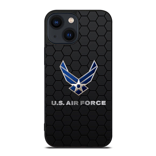 US AIR FORCE LOGO HEXAGON iPhone 14 Plus Case Cover