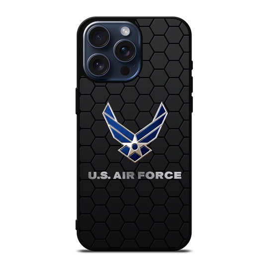 US AIR FORCE LOGO HEXAGON iPhone 15 Pro Max Case Cover