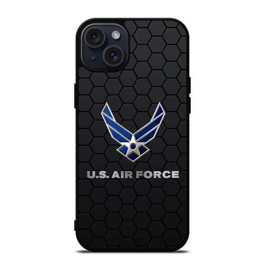 US AIR FORCE LOGO HEXAGON iPhone 15 Plus Case Cover
