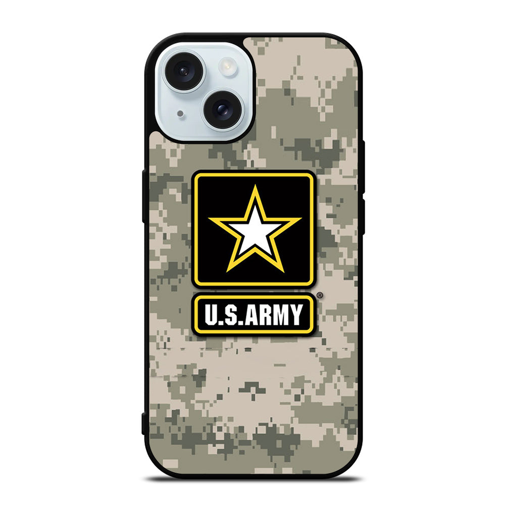 US ARMY USA MILITARY CAMO LOGO iPhone 15 Case Cover