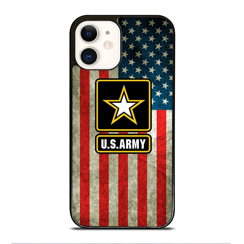 US ARMY USA MILITARY FLAG LOGO iPhone 12 Case Cover