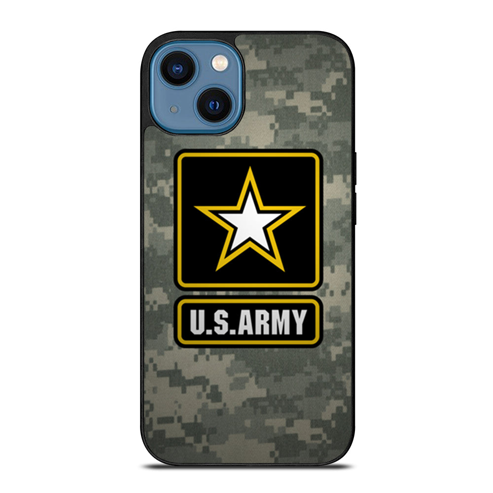US ARMY USA MILITARY LOGO CAMO iPhone 14 Case Cover