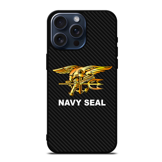 US NAVY SEAL CARBON LOGO iPhone 15 Pro Max Case Cover