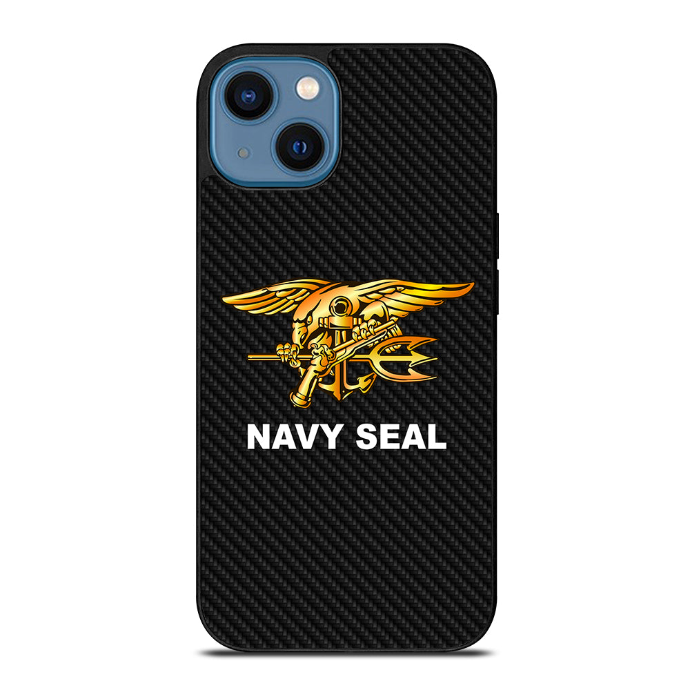 US NAVY SEAL CARBON LOGO iPhone 14 Case Cover