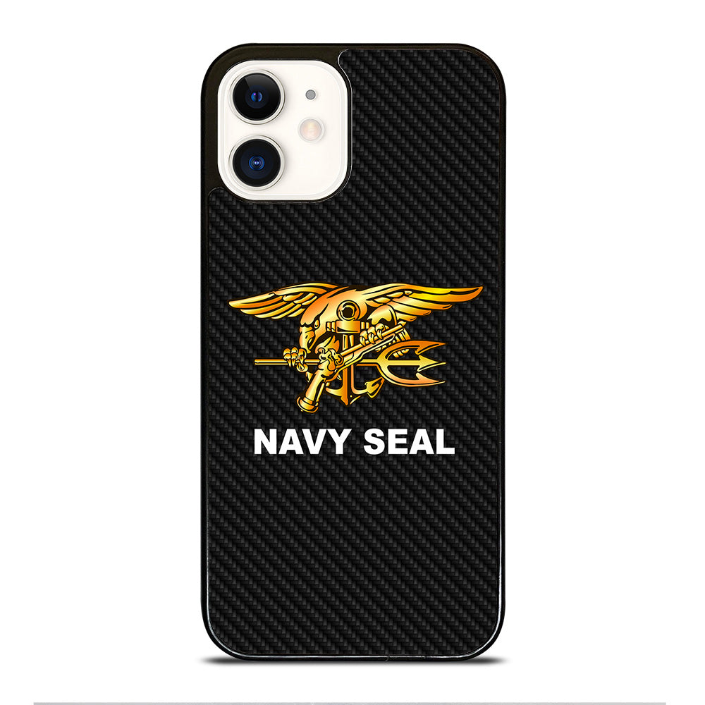 US NAVY SEAL CARBON LOGO iPhone 12 Case Cover
