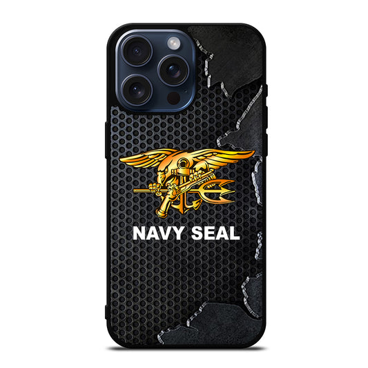 US NAVY SEAL LOGO METAL iPhone 15 Pro Max Case Cover