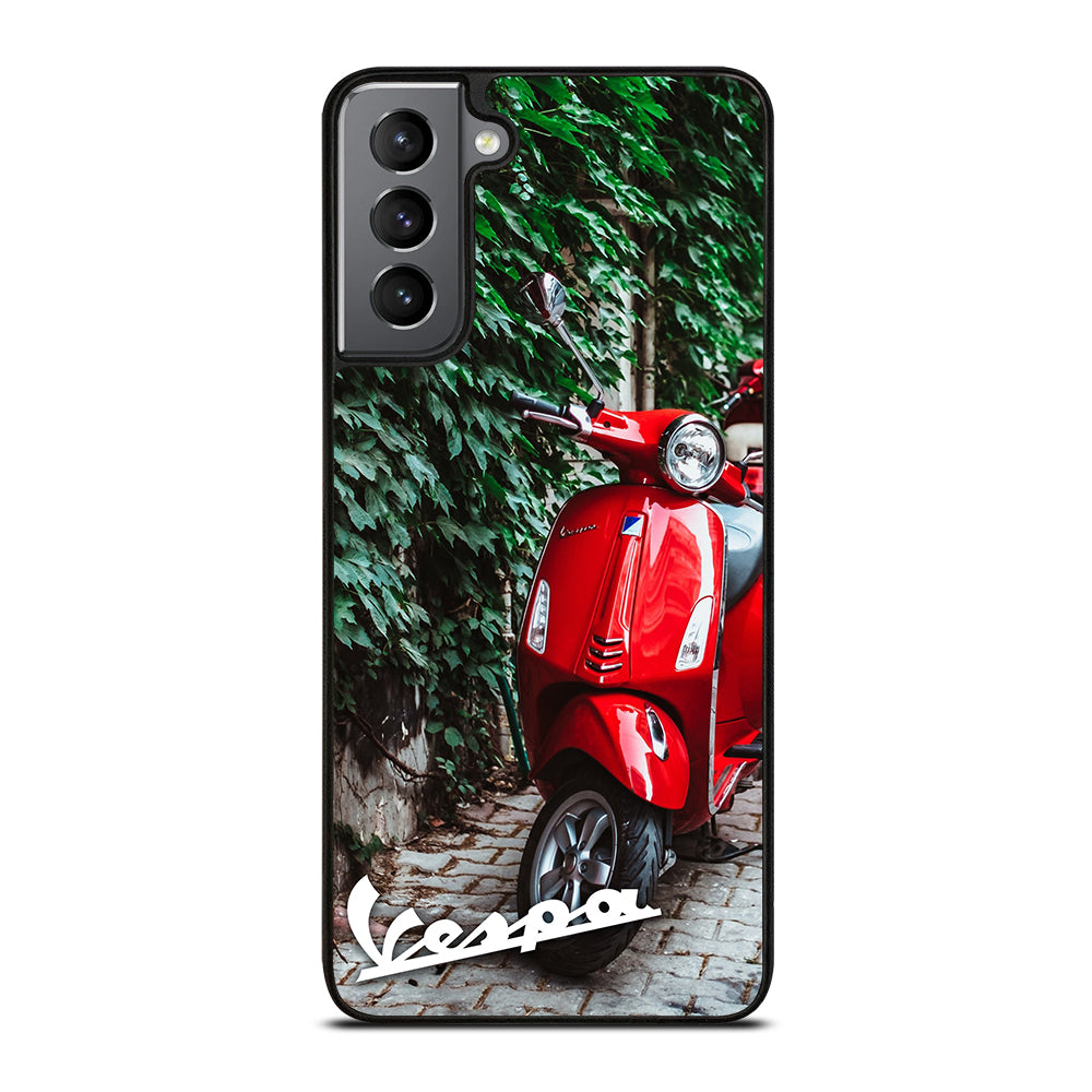 VESPA PIAGGIO RED MOTORCYCLE Samsung Galaxy S21 Plus Case Cover