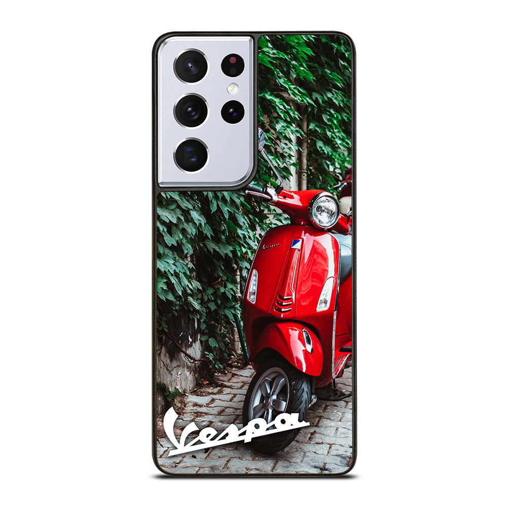 VESPA PIAGGIO RED MOTORCYCLE Samsung Galaxy S21 Ultra Case Cover