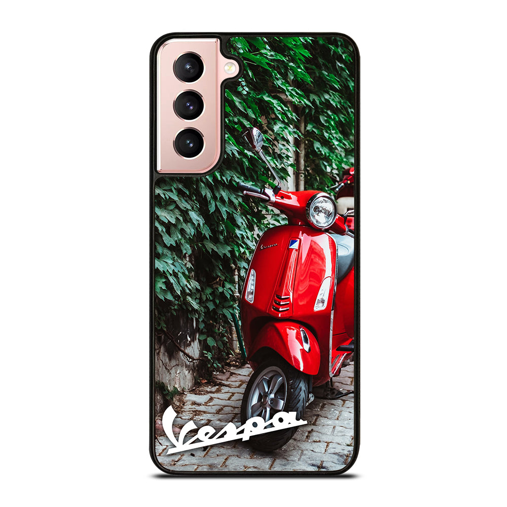 VESPA PIAGGIO RED MOTORCYCLE Samsung Galaxy S21 Case Cover