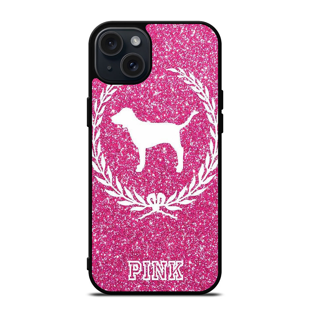 VICTORIA'S SECRET PINK DOG iPhone 15 Plus Case Cover