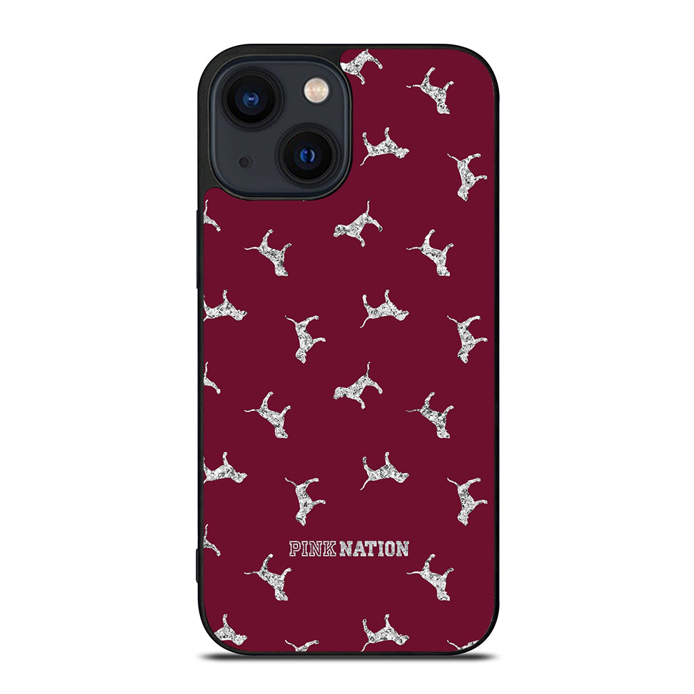 VICTORIA'S SECRET PINK NATION DOG iPhone 14 Plus Case Cover