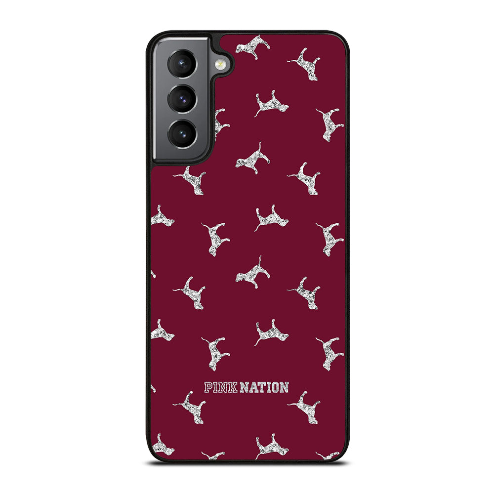 VICTORIA'S SECRET PINK NATION DOG Samsung Galaxy S21 Plus Case Cover