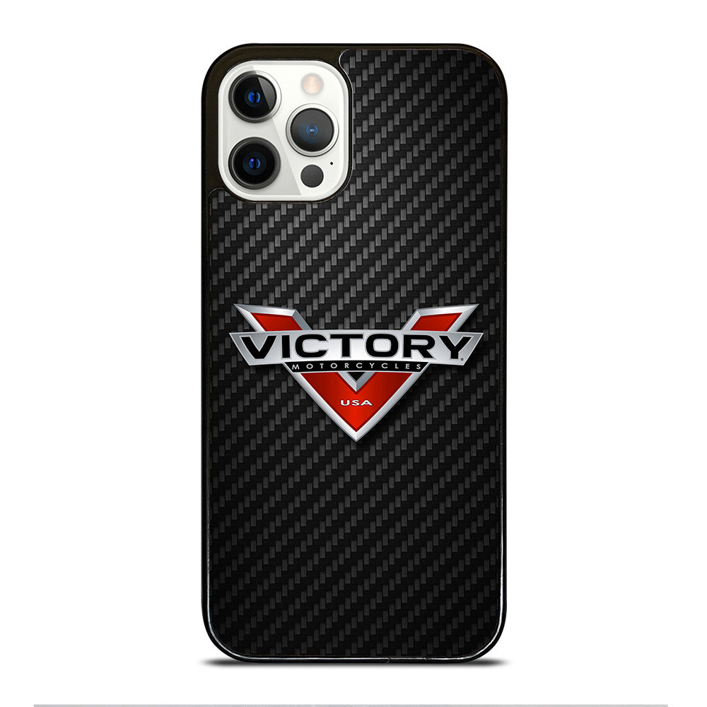 VICTORY MOTORCYCLES CARBON LOGO 2 iPhone 12 Pro Case Cover