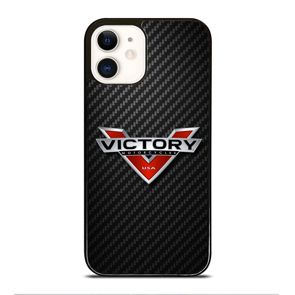 VICTORY MOTORCYCLES CARBON LOGO 2 iPhone 12 Case Cover