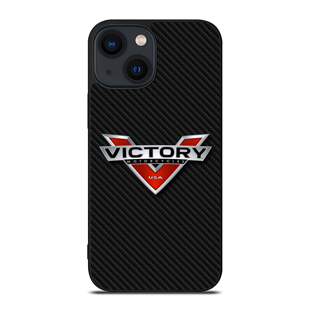 VICTORY MOTORCYCLES CARBON LOGO iPhone 14 Plus Case Cover