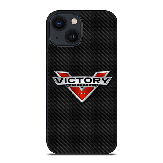 VICTORY MOTORCYCLES CARBON LOGO iPhone 14 Plus Case Cover
