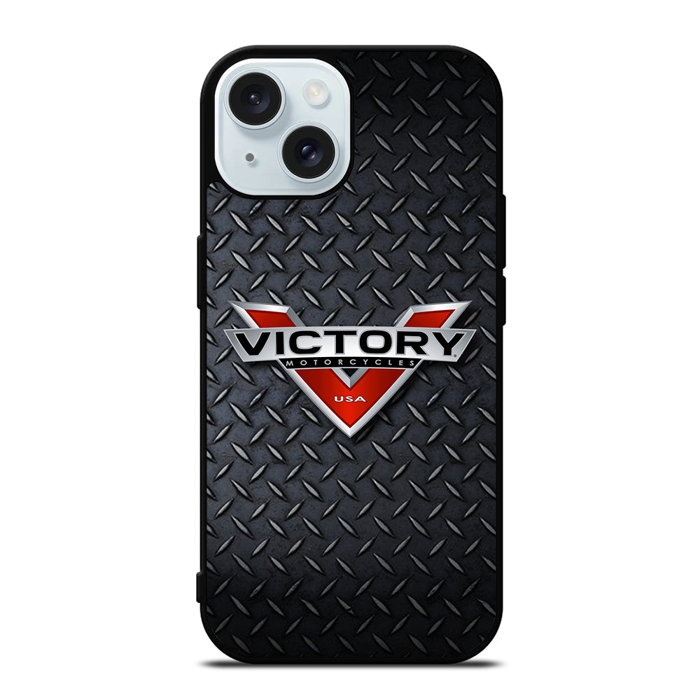 VICTORY MOTORCYCLES METAL LOGO iPhone 15 Case Cover