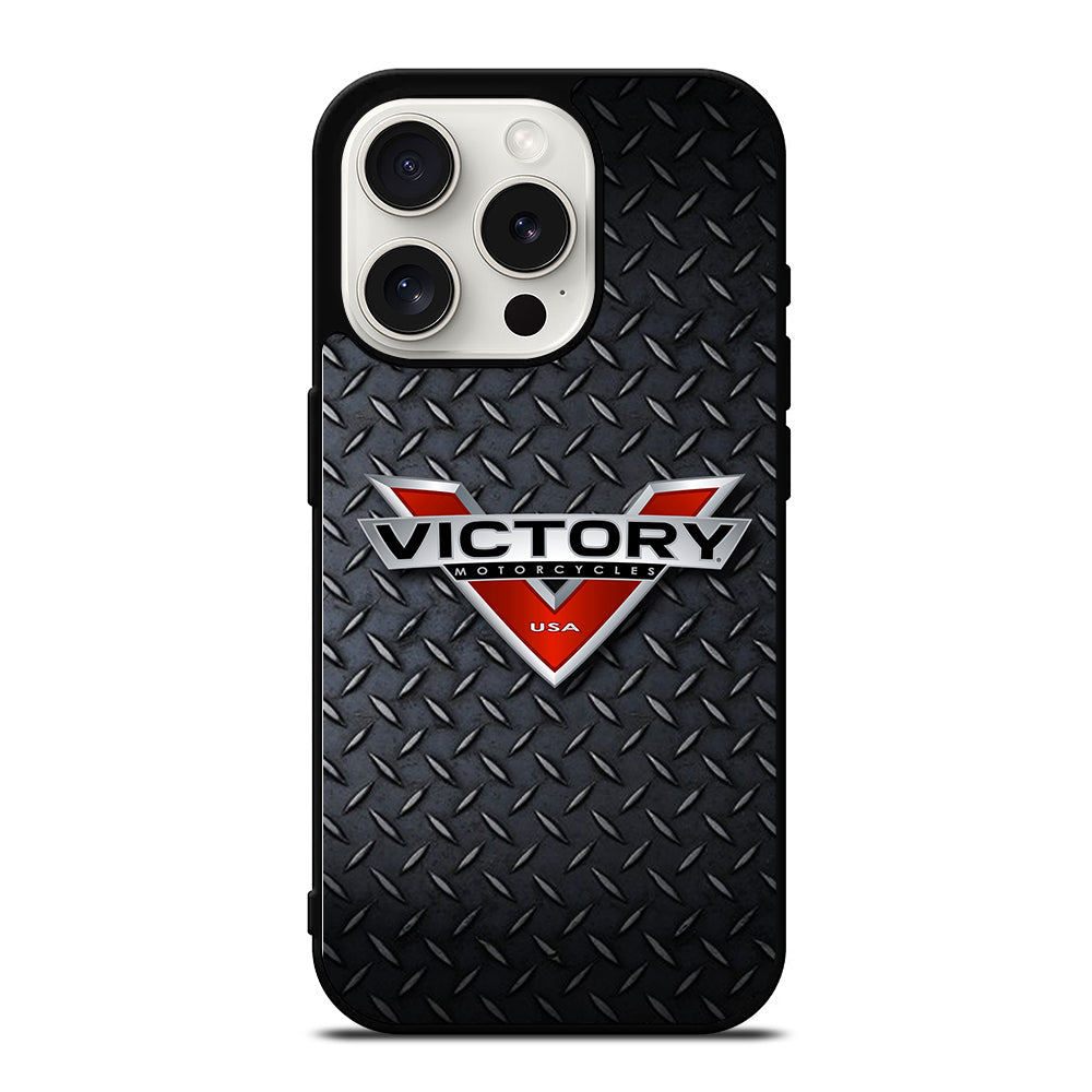 VICTORY MOTORCYCLES METAL LOGO iPhone 15 Pro Case Cover