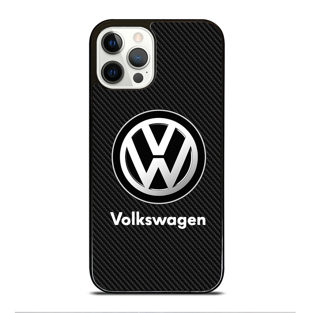 VOLKSWAGEN VW CARBON LOGO iPhone 12 Pro Case Cover