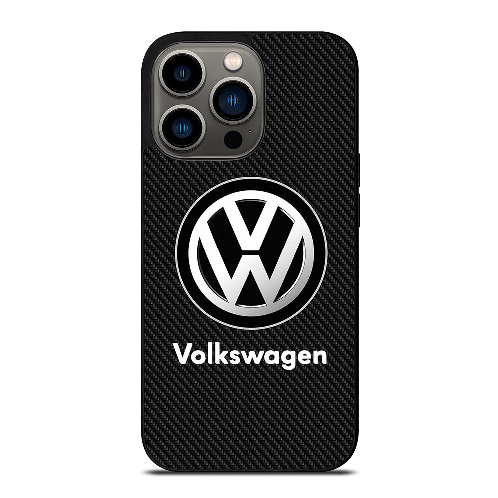 VOLKSWAGEN VW CARBON LOGO iPhone 13 Pro Case Cover