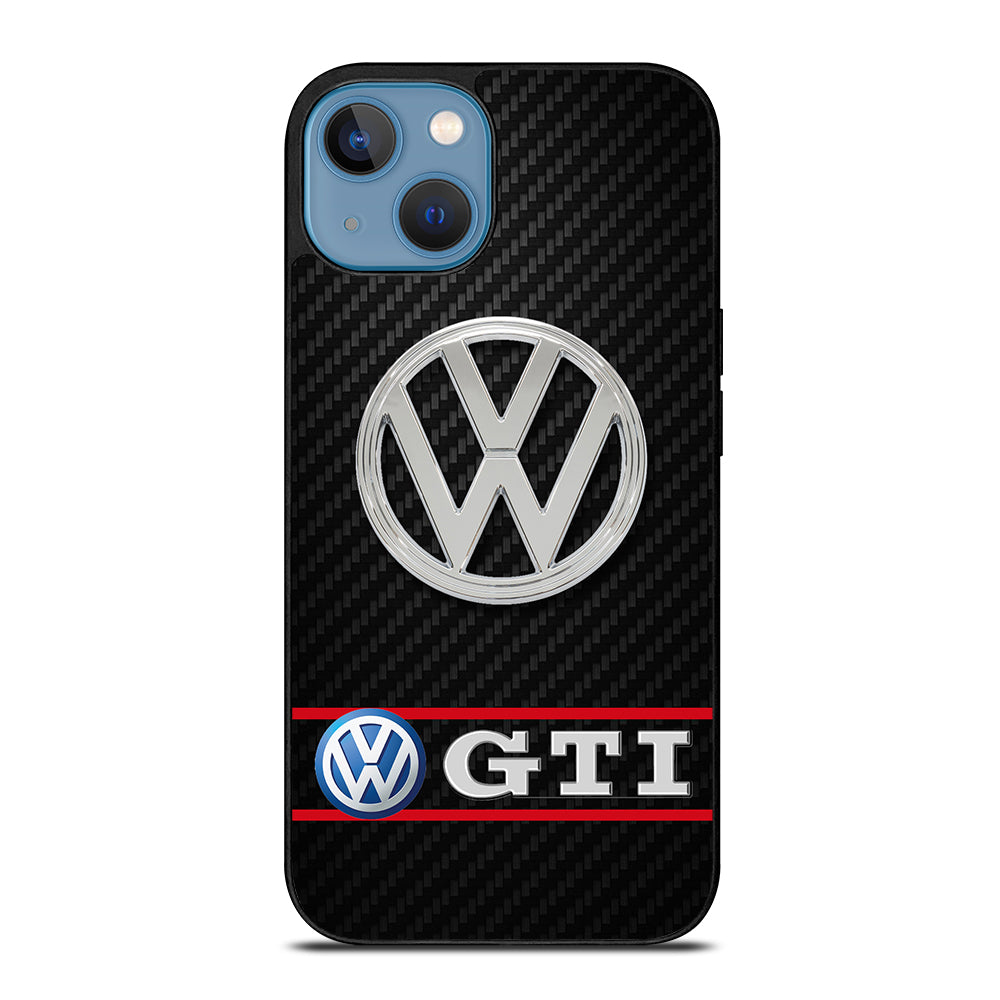 VW VOLKSWAGEN GTI CARBON LOGO iPhone 13 Case Cover