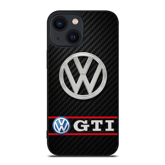 VW VOLKSWAGEN GTI CARBON LOGO iPhone 14 Plus Case Cover
