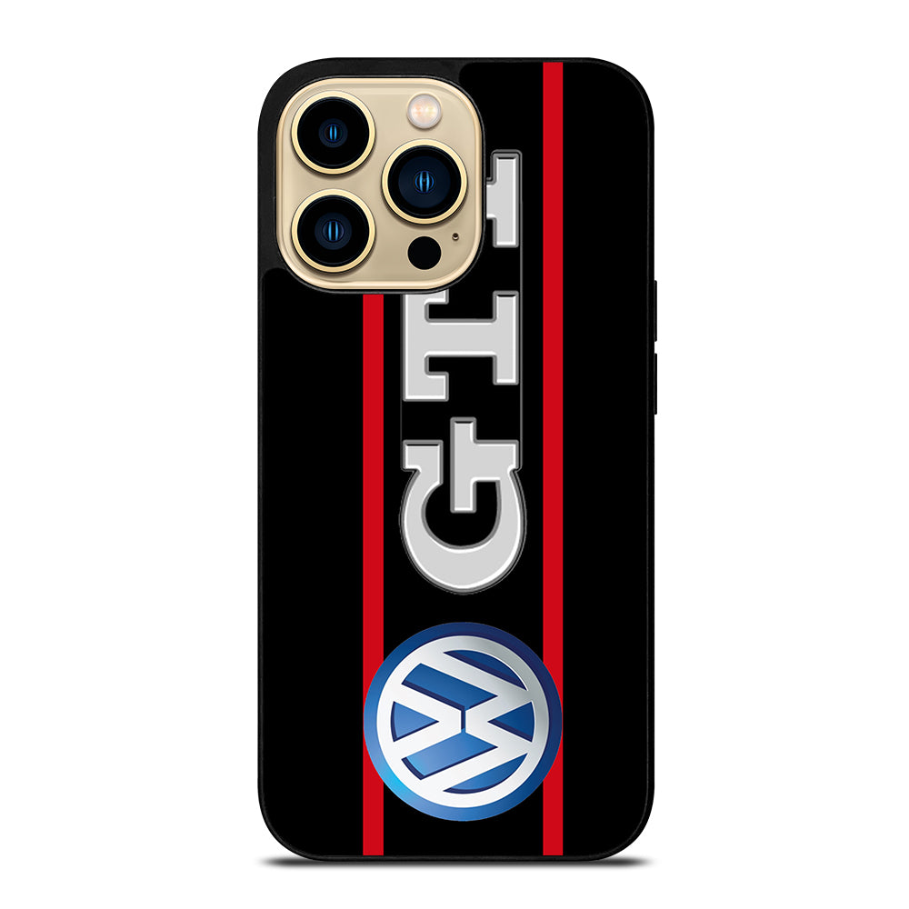 VW VOLKSWAGEN GTI STRIPE LOGO iPhone 14 Pro Max Case Cover